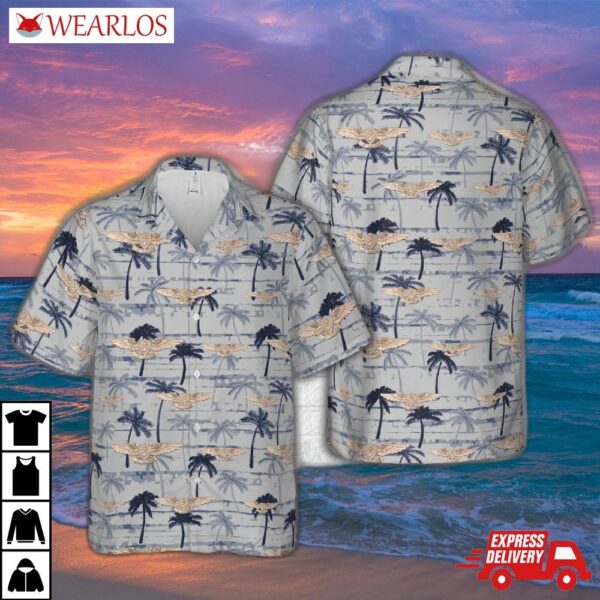 Us Navy Air Warfare Wings Insignia Hawaiian Shirt