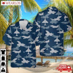 Us Navy Douglas A-4 Skyhawk Aircraft Silhouettes Hawaiian Shirt
