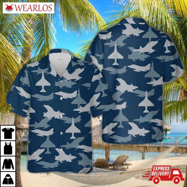 Us Navy Douglas A-4 Skyhawk Aircraft Silhouettes Hawaiian Shirt
