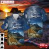 Us Navy Electronic Attack Squadron 137 (vaqron 137) Vaq-137 'rooks' Ea-18g Growler Hawaiian Shirt