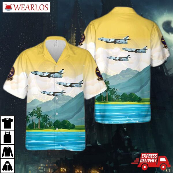 Us Navy Ka-3b Skywarrior, Buno 147660, Of Vak-308 Griffins Hawaiian Shirt