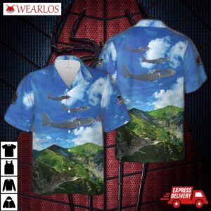 Us Navy Lockheed Kc-130t Hercules - Vr-53 'capital Express' Hawaiian Shirt