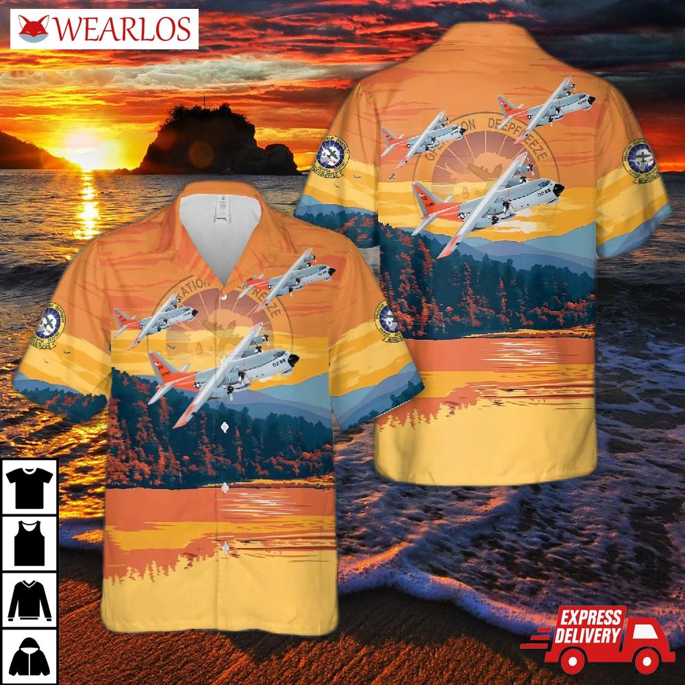 Us Navy Lockheed Martin Lc-130r Vxe-6 Puckered Penguins (1992) Hawaiian Shirt