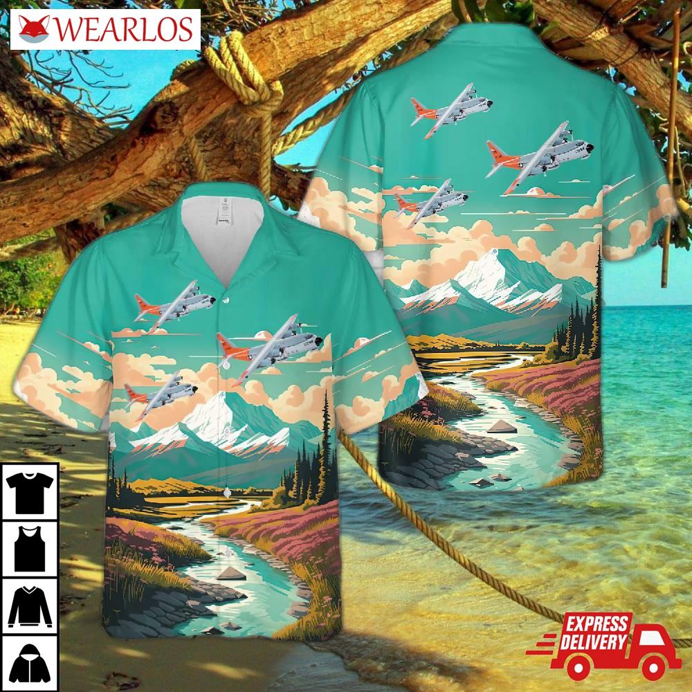 Us Navy Lockheed Martin Lc-130r Vxe-6 Puckered Penguins (1992) Hawaiian Shirt