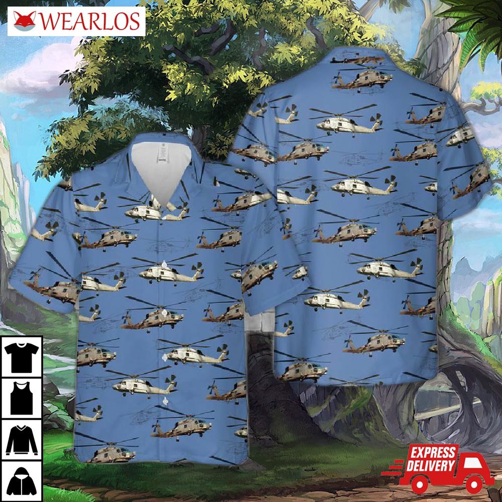 Us Navy Mh-60 Seahawk Hawaiian Shirt