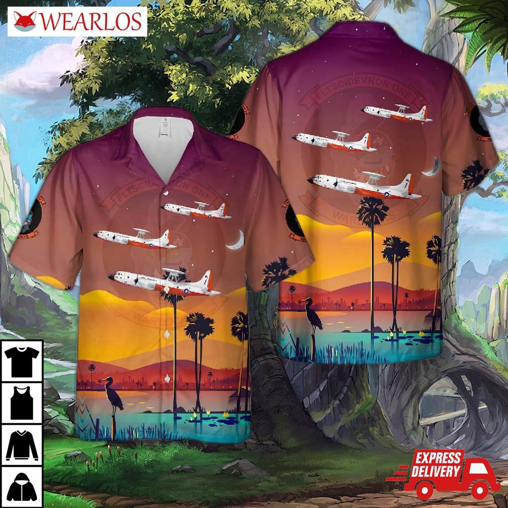 Us Navy Np-3D “orion” , Scientific Development Squadron One (vxs-1) Hawaiian Shirt