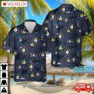 Us Navy Seabee Naval Mobile Construction Battalion 4 (nmcb 4) Hawaiian Shirt