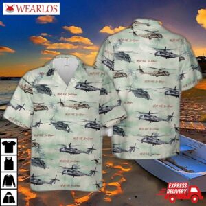 Us Navy Sikorsky Ch-53e Super Stallion (mh-53e Sea Dragon) Hawaiian Shirt