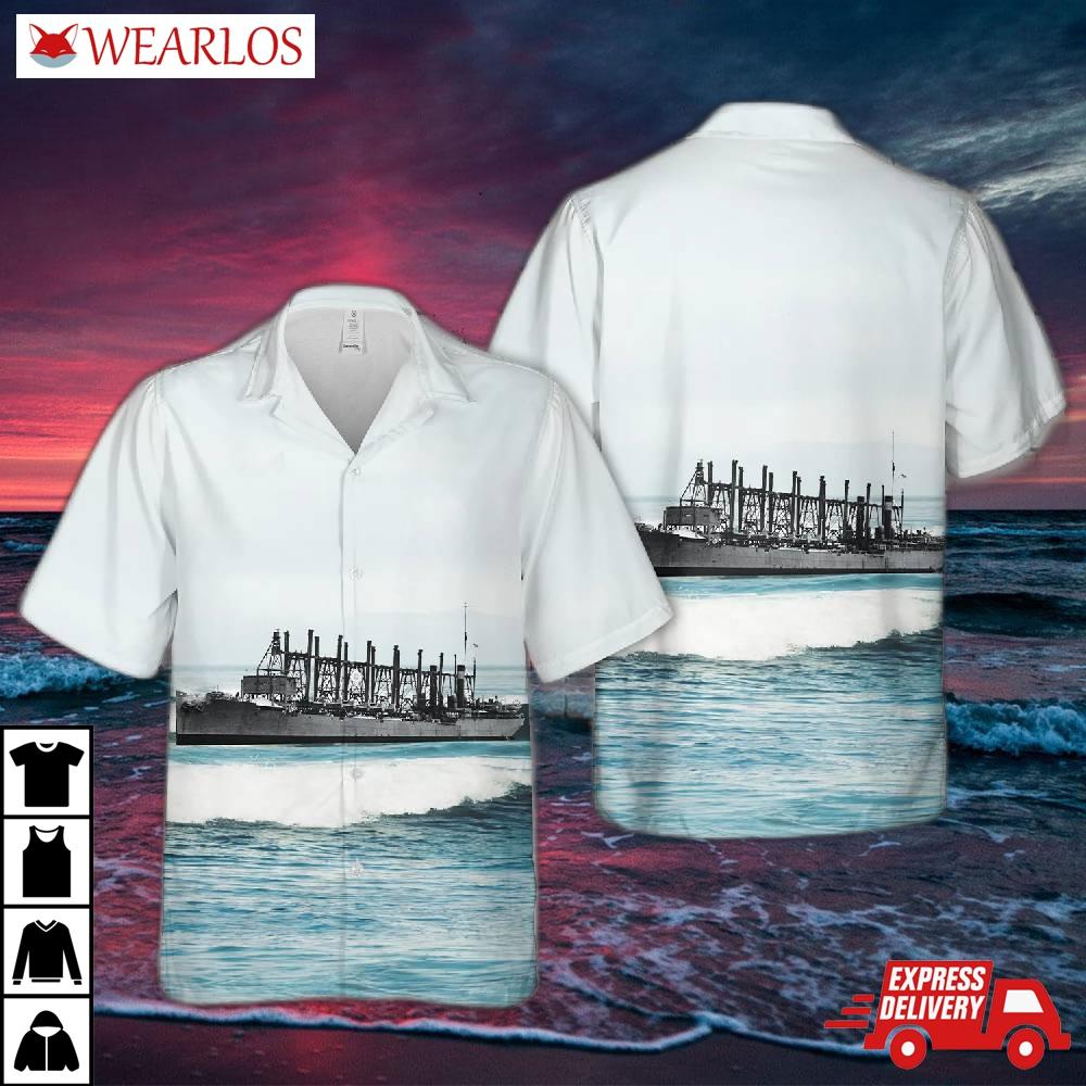 Us Navy Uss Jason (ac-12/av-2) Hawaiian Shirt