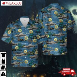 Us Navy Uss Peleliu (lha-5) Tarawa-class Amphibious Assault Ship Hawaiian Shirt