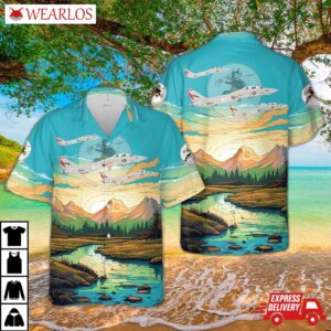 Us Navy Vf-191 (1986-1988) Satan's Kittens F-14a Tomcat Hawaiian Shirt