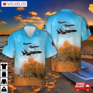 Us Navy Vx-4, Air Test And Evaluation Squadron Four, F-14 Tomcat Hawaiian Shirt