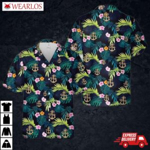 Us Navy Wwii Chief Anchor Hawaiian Shirt