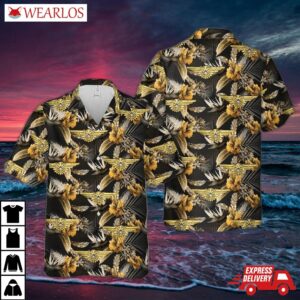 Us Navy Wwii Naval Flight Surgeon Insignia Hawaiian Shirt