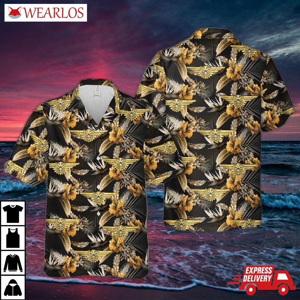 Us Navy Wwii Naval Flight Surgeon Insignia Hawaiian Shirt