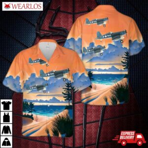 Vought F4u-1a Corsair #915 Major Greg -pappy- Boyington Vmf-214 Black Sheep Us Navy Rabaul 1944 Hawaiian Shirt