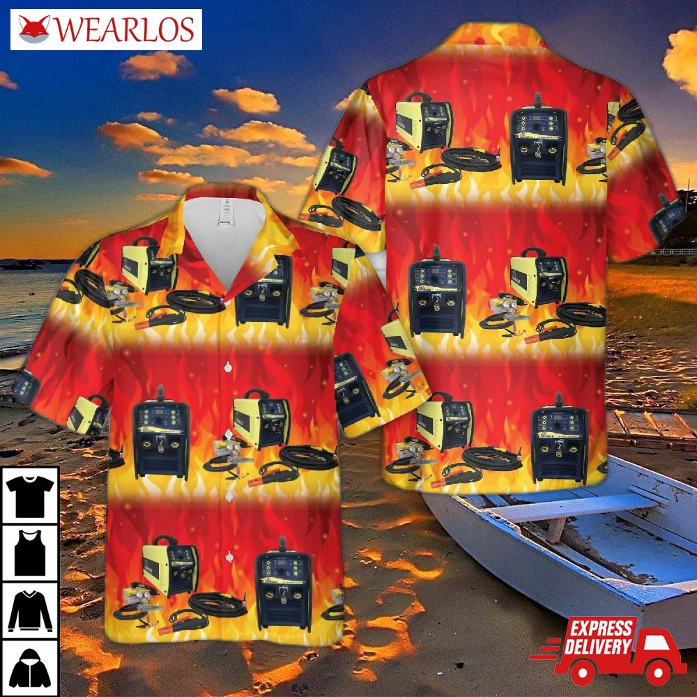 Welder Canada Canaweld Tig Ac/dc 201 Pulse-d Hawaiian Shirt