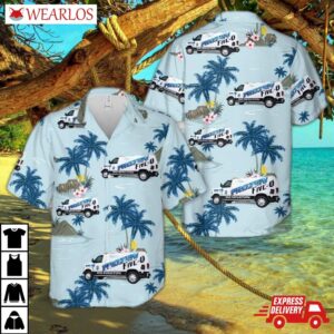 Wilmington, Nc Police Department, Ice Cream Truck "frozen Five-o" Hawaiian Shirt