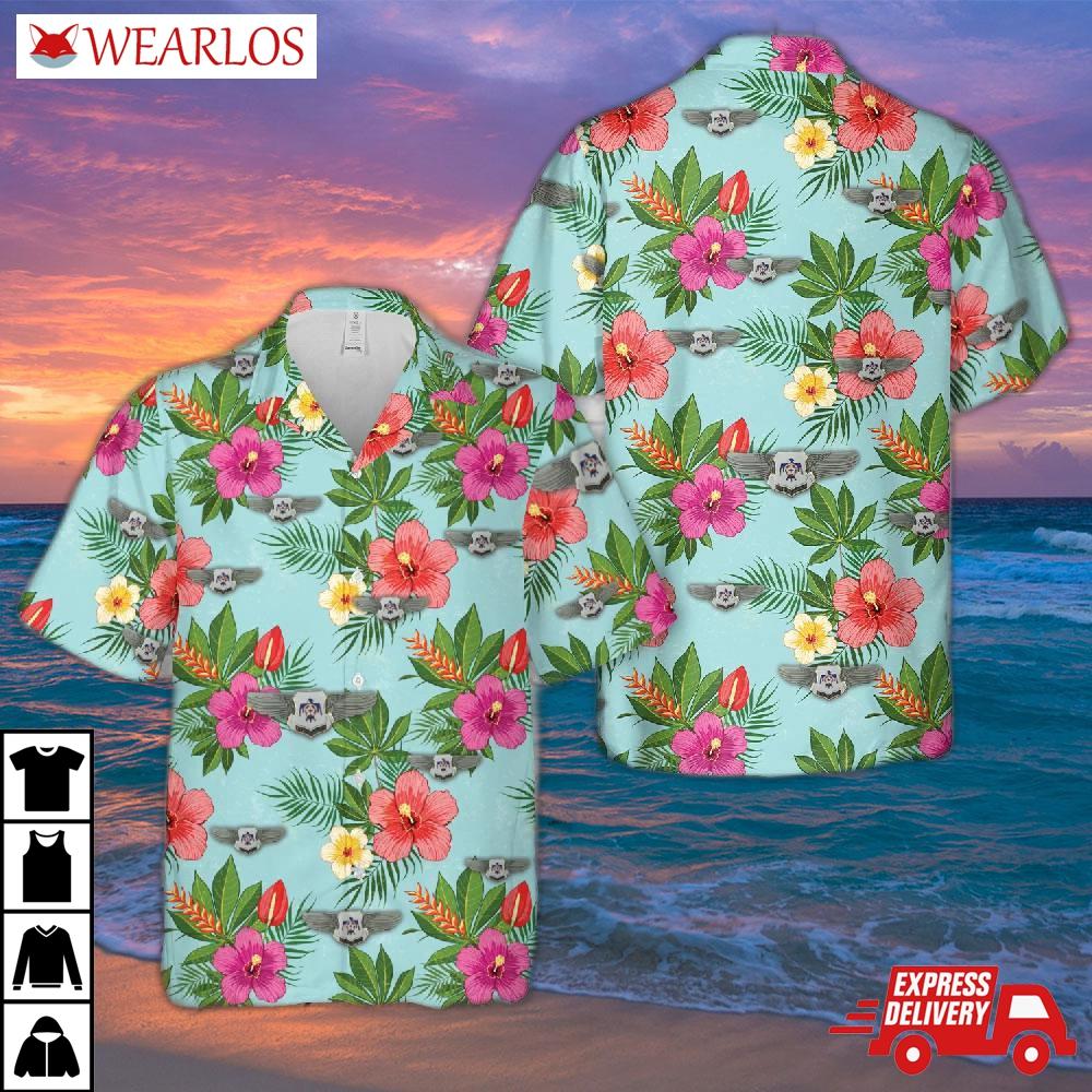 Wwii Thundebirds Air Force Wings Badge Hawaiian Shirt