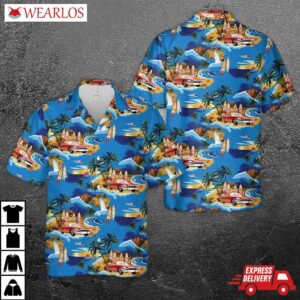 1964 Red Ford Thunderbird Hawaiian Shirt