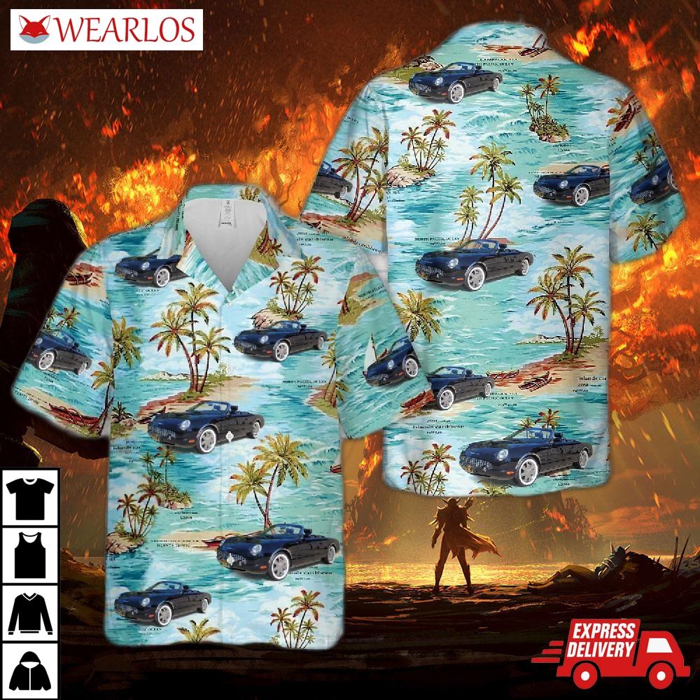 2003 Ford Thunderbird Convertible Hawaiian Shirt
