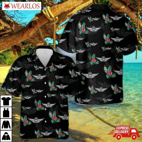 Army Aviator Badge Hawaiian Shirt