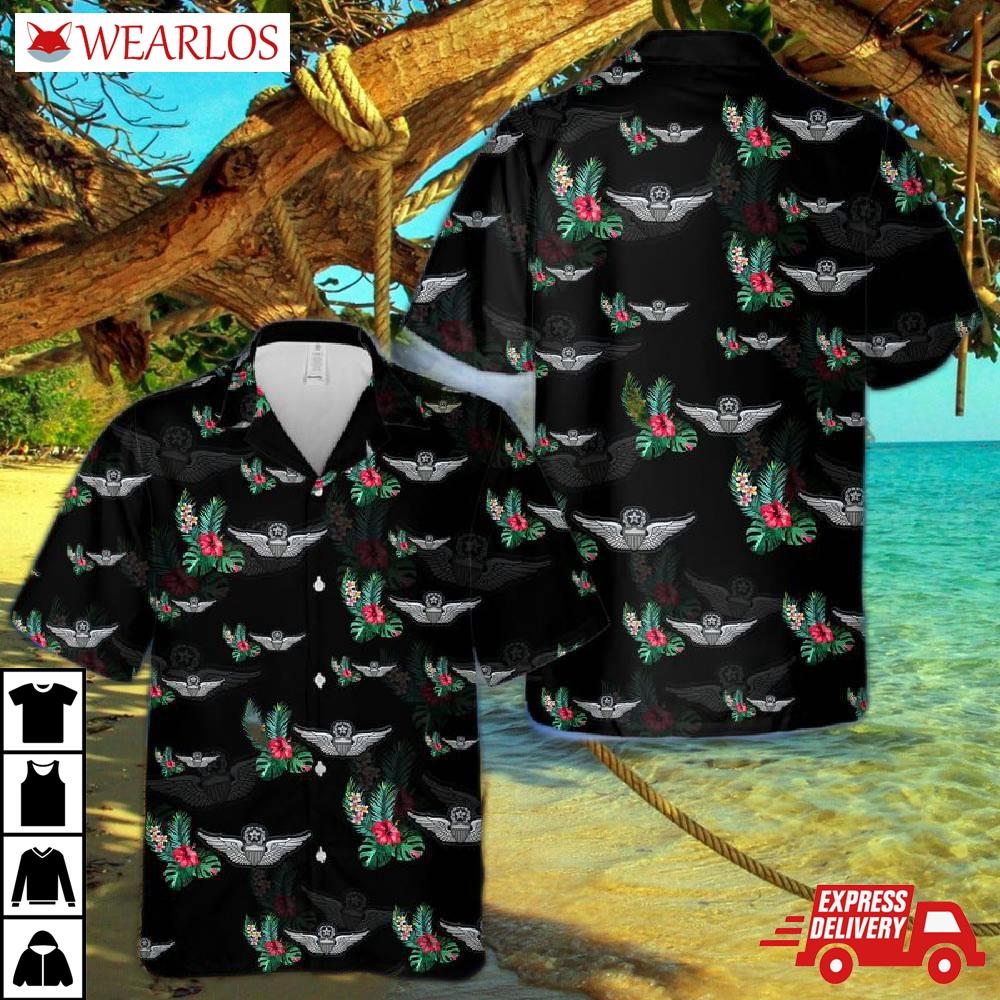 Army Aviator Badge Hawaiian Shirt