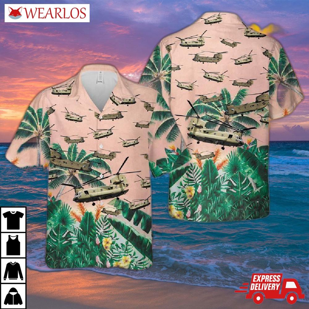 Army Boeing Ch-47 Chinook Hawaiian Shirt