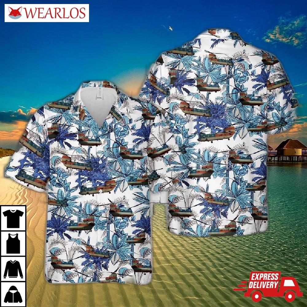 Army Boeing Ch-47 Chinook Hawaiian Shirt