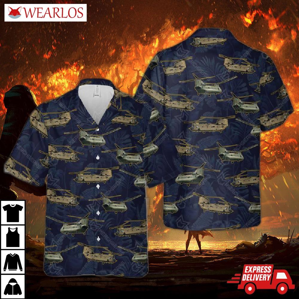 Army Ch-47 Chinook Hawaiian Shirt