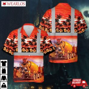 Concrete Mixer Hawaiian Shirt