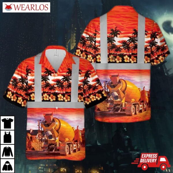 Concrete Mixer Hawaiian Shirt