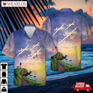 Consolidated B-24 Liberator Strawberry Hawaiian Shirt