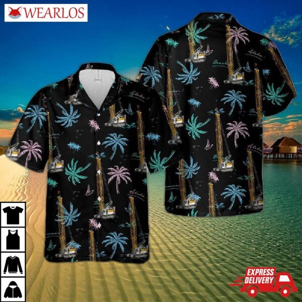 Construction Liebherr Crawler Crane Lr 1100.1 Hawaiian Shirt