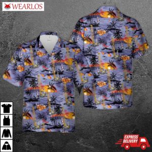 Construction Liebherr Crawler Crane Lr 1200.1 Unplugged Hawaiian Shirt