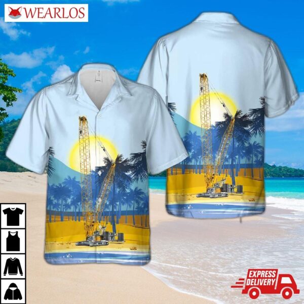 Construction Liebherr Crawler Crane Lr 1300.1 Sx Hawaiian Shirt