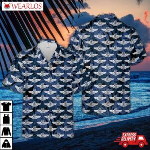 Enlisted Aircrew Wings (master Usaf) Hawaiian Shirt