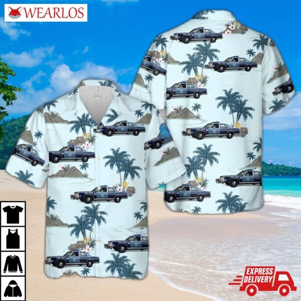 Massachusetts State Police 1990 Ford Ltd Crown Victoria Hawaiian Shirt