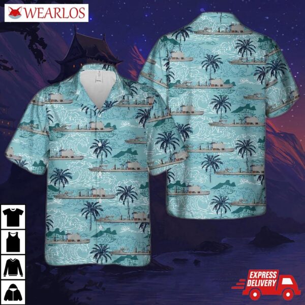 Royal Canadian Navy Mv Asterix Hawaiian Shirt