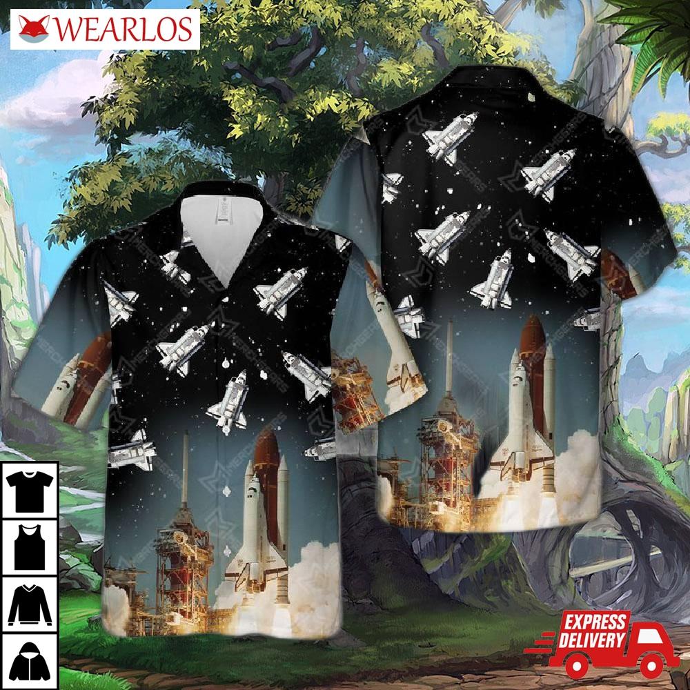Space Shuttle Challenger Hawaiian Shirt