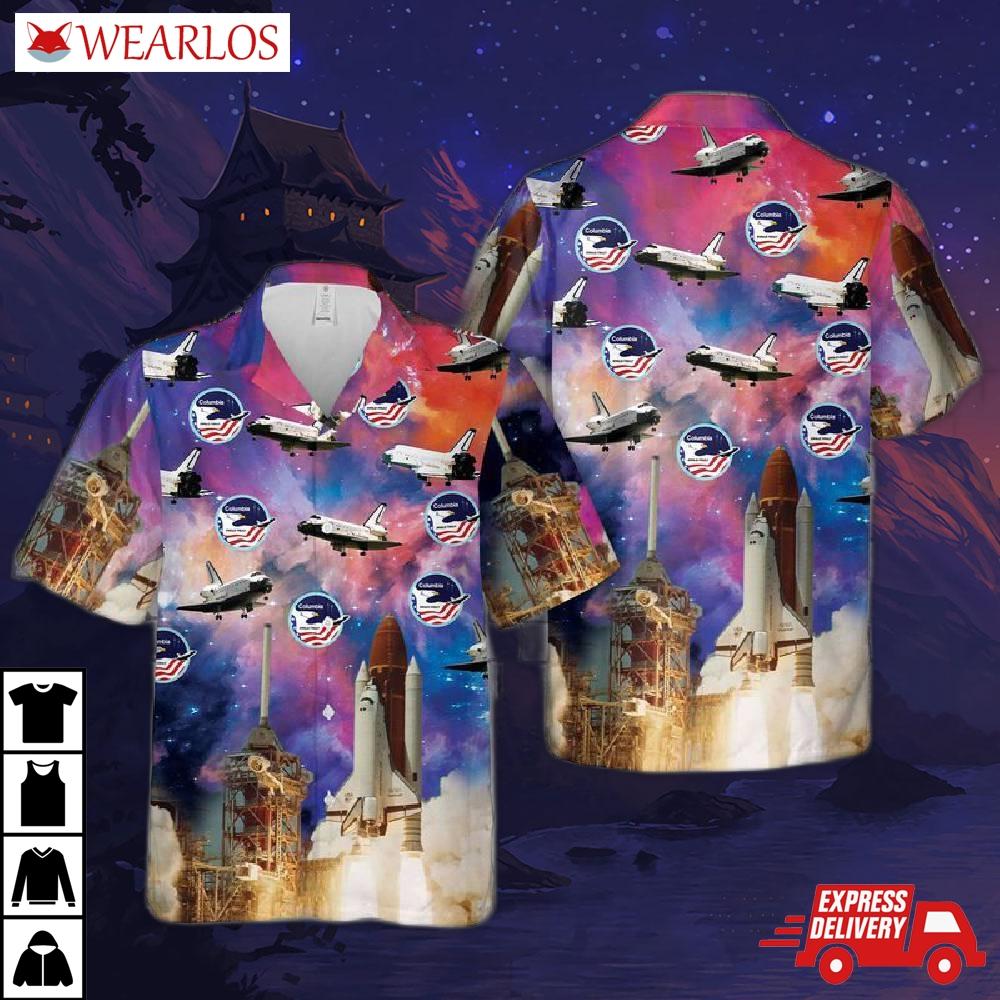 Space Shuttle Columbia Hawaiian Shirt
