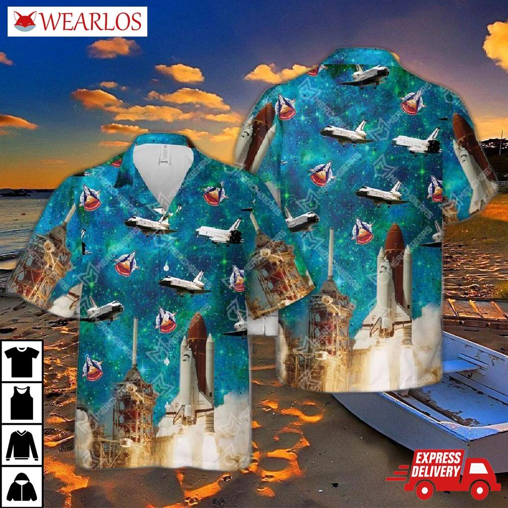 Space Shuttle Columbia Hawaiian Shirt
