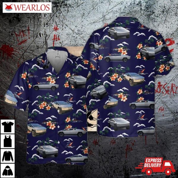 Tesla Cybertruck Hawaiian Shirt