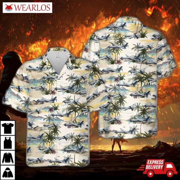 U.s. Air Force Mq-9a Reaper Hawaiian Shirt