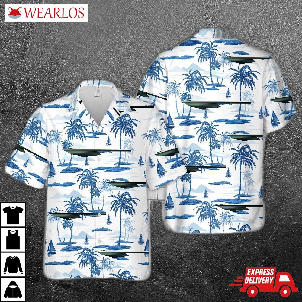 Us Air Force Northrop Grumman B-21 Raider Hawaiian Shirt