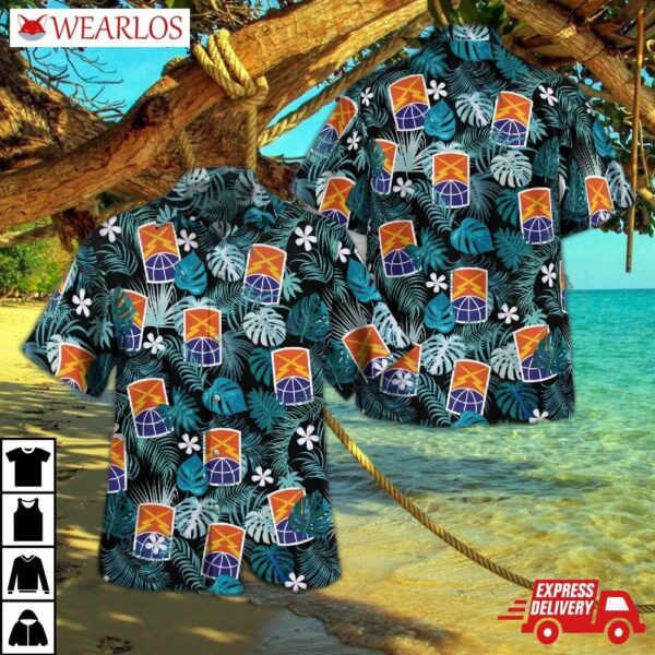 Us Army 160th Theater Signal Bde Hawaiian Shirt