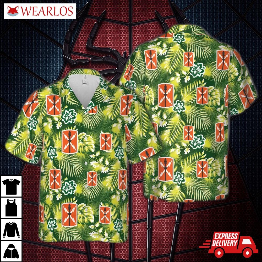 Us Army 516th Signal Brigade (tactical Theater Brigade) Hawaiian Shirt