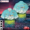 Us Army Air Forces 375th Fighter Squadron, 361st Group 'yellow Jackets’ P-51 Mustang ‘detriot Miss’ In Wwii Hawaiian Shirt