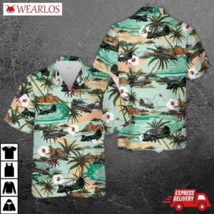 Us Army Boeing Ch-47 Chinook Hawaiian Shirt