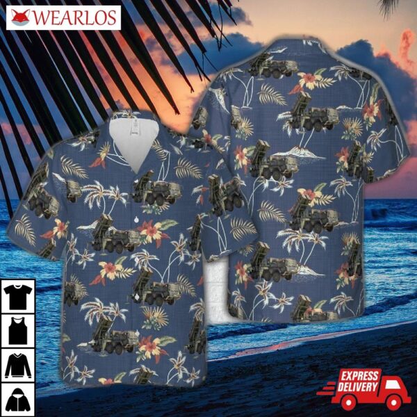 Us Army Mim-104 Patriot Surface-to-air Missile (sam) System Hawaiian Shirt